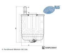 FUEL FILTER ADBP230047 BLUE PRINT I