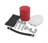 Fuel Filter Assembly With Port for ford for f250 6.7L 2011-2025 | Bright red finish, resistant material, direct OEM replacement, enhances engine reliability