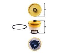 MAHLE ORIGINAL KX 716D Fuel filter