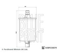 Fuel Filter BLUE RPINT Fits PORSCHE 993 928 91-97 92811014705