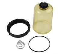 Fuel Filter Cover Kit for Davco Filter Engine Diesel Fuel Filter Housing Cap Replacement OEM 572.90310K 21720164 Heavy Duty Truck Part Black White ABS