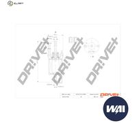 FUEL FILTER DP1110.13.0101 FOR VW AUA/BKY/BBY 1.4L 4cyl POLO