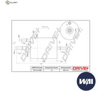 FUEL FILTER DP1110.13.0188 FOR AUDI A4/S4/Convertible A6/S6 AMB/BFB/AWM 1.8L A4
