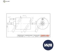 FUEL FILTER DP1110.13.0189 FOR SEAT AUDI A4/S4 A8L A6/Allroad/S6 R8/Spyder 2.0L