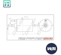 FUEL FILTER DP1110.13.0189 FOR SEAT AUDI A4/S4 A8L A6/Allroad/S6 R8/Spyder 2.0L