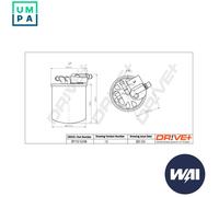 FUEL FILTER DP1110.13.0198 FOR MERCEDES-BENZ C-CLASS/T-Model B-CLASS M-CLASS