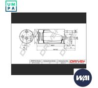 FUEL FILTER DP1110.13.0222 FOR VOLVO V60 S80/II XC60/SUV S60 XC70 V70/III 1.6L
