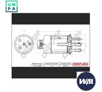 Fuel filter In-Line Filter DP1110.13.0268 Drve+ for JAGUAR S-TYPE II XJ XF I
