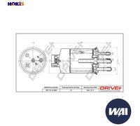 Fuel filter In-Line Filter DP1110.13.0268 Drve+ for JAGUAR S-TYPE II XJ XF I