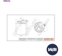 FUEL FILTER DP1110.13.0311 FOR MERCEDES-BENZ GLA-CLASS/SUV B-CLASS 1.5L 4cyl