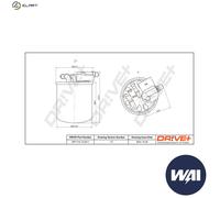 FUEL FILTER DP1110.13.0311 FOR MERCEDES-BENZ GLA-CLASS/SUV B-CLASS 1.5L 4cyl