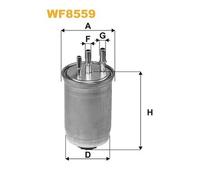 WIX Fuel Filter Element fits Ford Tourneo Connect 2002-2013 1.8
