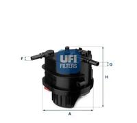 Fuel filter Filter Insert 24.015.00 UFI for PEUGEOT CITROËN FORD TOYOTA