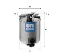 Fuel filter Filter Insert 24.025.01 UFI for NISSAN NV200 / EVALIA Bus NV200 Van