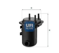 Fuel filter Filter Insert 24.098.00 UFI for RENAULT NISSAN