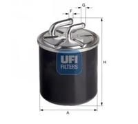 Fuel filter Filter Insert 24.126.00 UFI for MITSUBISHI GRANDIS OUTLANDER II