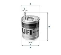 UFI 24.129.00 Fuel filter