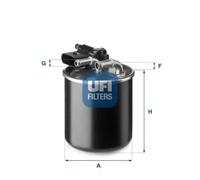 Fuel filter Filter Insert 24.148.00 UFI for MERCEDES-BENZ INFINITI