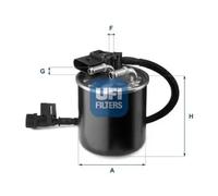 FUEL FILTER 24.149.00 FOR MERCEDES-BENZ OM 651.913 2.1L 4cyl C-CLASS