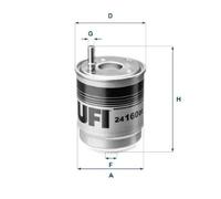 Fuel filter Filter Insert 24.160.00 UFI for KIA HYUNDAI