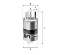 UFI FUEL FILTER for LAND ROVER DISCOVERY MK5 3.0 D, 3.0 SDV6 3.0 Td6