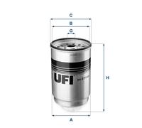 Fuel filter Filter Insert 24.371.00 UFI for FORD METROCAB