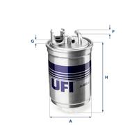 FUEL FILTER 24.400.00 FOR SKODA FELICIA/Mk/II//Pickup VW PANEL/Box/Body/MPV