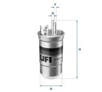 Fuel filter Filter Insert 24.433.00 UFI for FORD MONDEO Mk III Saloon MONDEO III