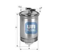 UFI Fuel Filter Insert 176.5mm Height Fits Honda Accord Civic 24.435.00