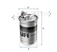Fuel filter Filter Insert 24.451.00 UFI for AUDI A6 C6 A4 B7 A4 B7 Avant
