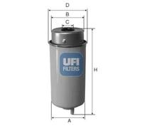 UFI 24.458.00 Fuel filter