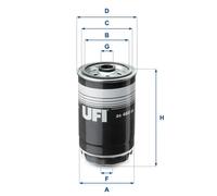 Fuel filter Filter Insert 24.468.00 UFI for HYUNDAI KIA