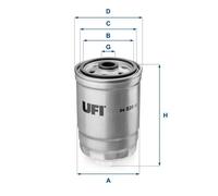 Fuel filter Filter Insert 24.528.01 UFI for DODGE JEEP CHRYSLER