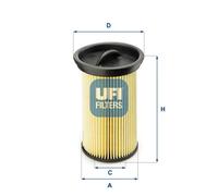 Fuel filter Filter Insert 26.005.00 UFI for BMW 3 3 Touring