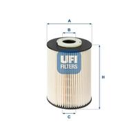 Fuel filter Filter Insert 26.020.00 UFI for FORD VOLVO