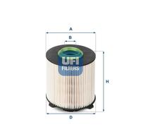 Fuel filter Filter Insert 26.058.00 UFI for SAAB OPEL CHEVROLET VAUXHALL