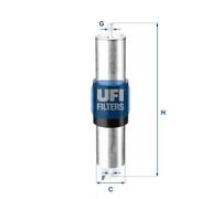 Fuel filter Filter Insert 31.569.00 UFI for BMW ALPINA