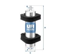 FUEL FILTER 31.950.00 FOR AUDI PORSCHE CGLC/CNHA/CJCD/CSUA/CMGB/CAHB/CGLA 2.0L