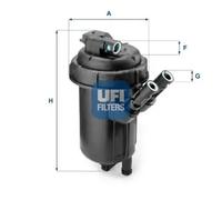 Fuel filter Filter Insert 55.114.00 UFI for OPEL CORSA C COMBO Tour MERIVA A MPV