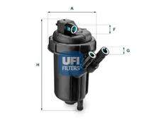 Fuel filter Filter Insert 55.116.00 UFI for OPEL SUZUKI