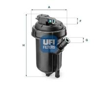 Fuel filter Filter Insert 55.125.00 UFI for OPEL SAAB