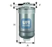 Fuel filter Filter Insert 55.427.00 UFI for FIAT AUDI VW SKODA SEAT