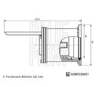 BLUE PRINT ADBP230051 Fuel filter