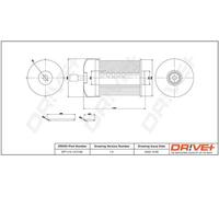 Fuel filter Filter Insert DP1110.13.0156 Drve+ for DACIA NISSAN RENAULT