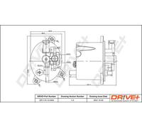 Fuel filter Filter Insert DP1110.13.0304 Drve+ for PEUGEOT LAND ROVER CITROËN