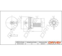 Fuel filter Filter Insert DP1110.13.0319 Drve+ for RENAULT ESPACE V TALISMAN