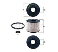 MAHLE ORIGINAL KX 192D Fuel filter