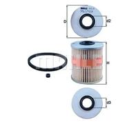 Fuel Filter fits NISSAN PRIMASTAR X83 2.0D 2.5D 2006 on Mahle 1640500Q0C Quality