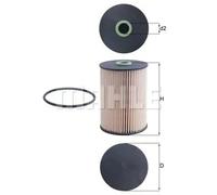 Fuel Filter fits VW BEETLE 5C 2.0D 11 to 16 Mahle 1K0127177B 1K0127400K Quality