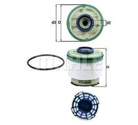 Mahle Original Fuel Filter KX 385D - 82 mm diameter, 84.5 mm height - Fits Ford Ranger